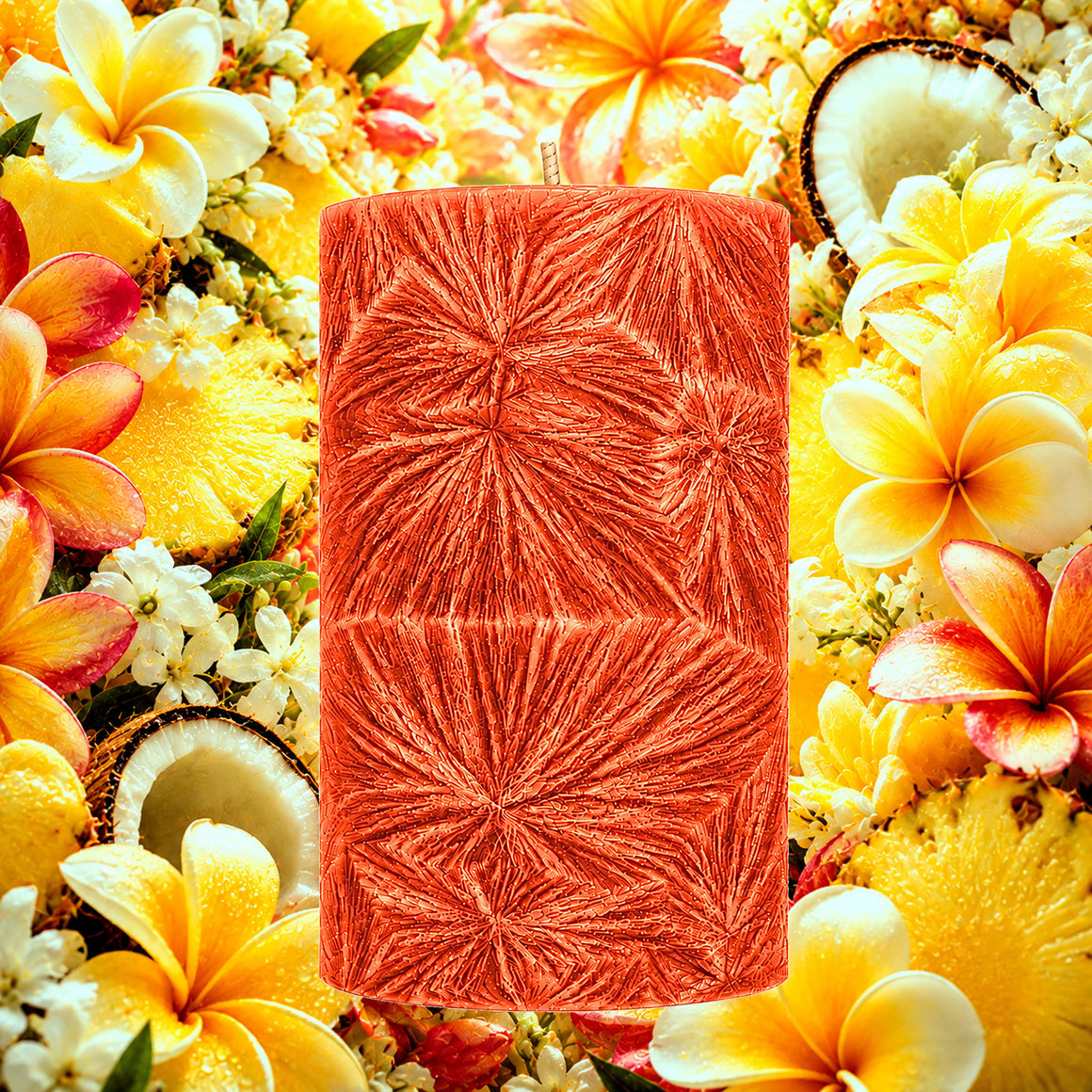 Tahitian Frangipani Pillar Candle