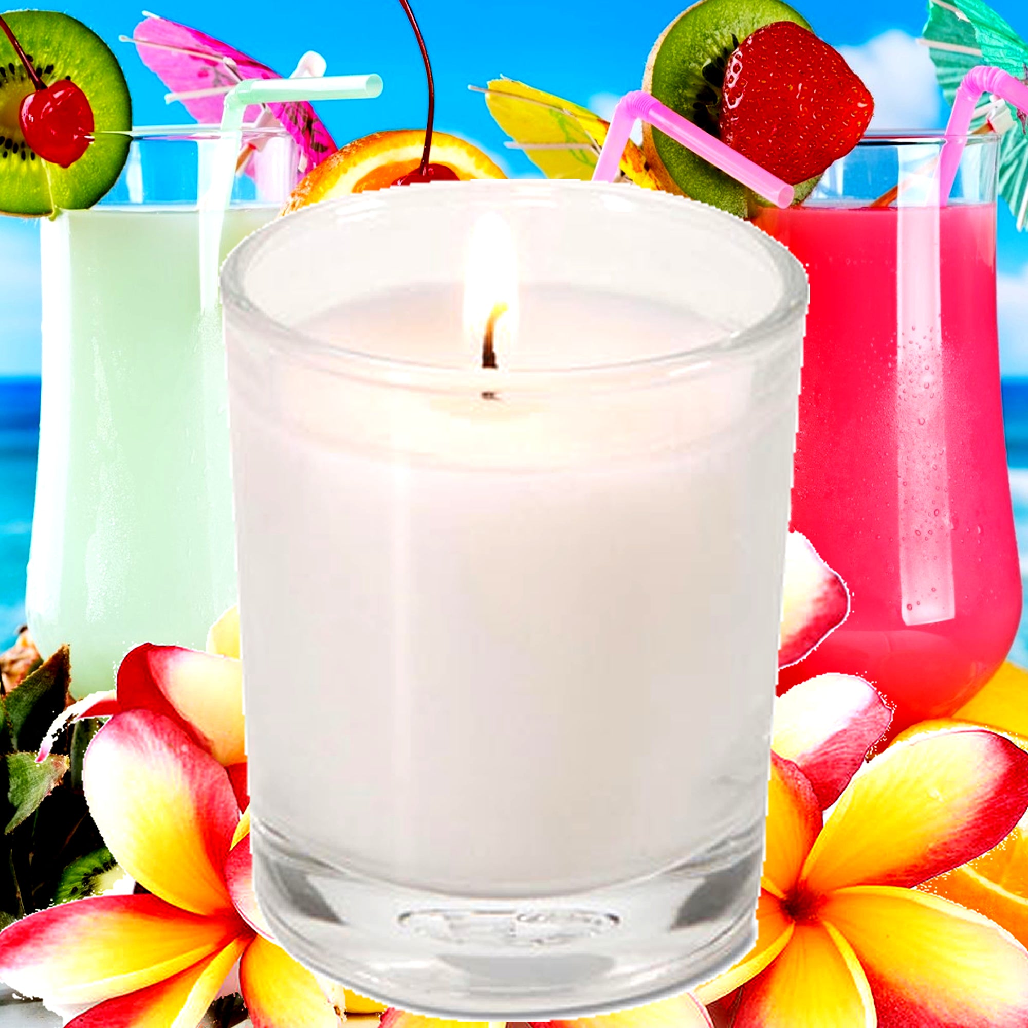 Tahitian Frangipani Eco Soy Votive Candles – Clean Burn, Plant-Based, Vegan & Pet Safe