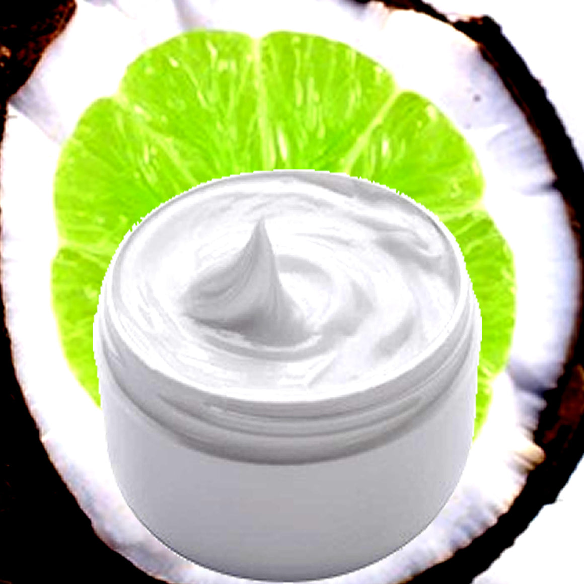 Tahitian Coconut Lime Hydrating vegan body and hand cream moisturizer. Handmade in Australia, cruelty free, long-lasting fragrance, perfect for all skin types and ideal as a gift for men or women.