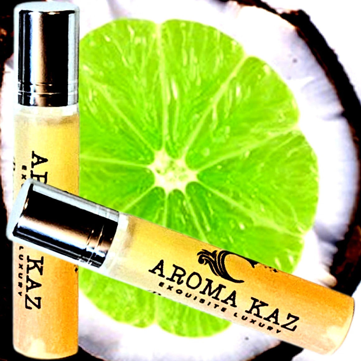 Tahitian Coconut Lime Roll-On Perfume Plant-Based Vegan Cruelty Free