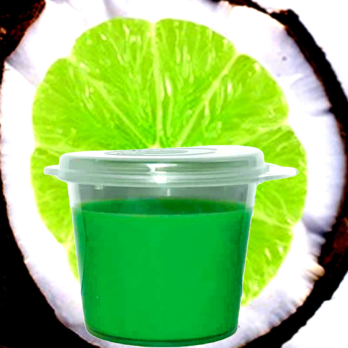 Tahitian Coconut Lime Soy Candle Melt Shot Pots – Plant-Based, Vegan, Cruelty-Free, Hand-Poured