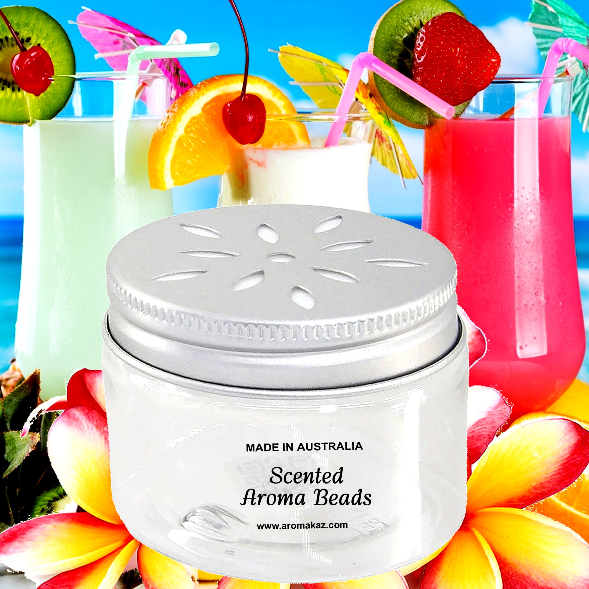 Tahitian Frangipani Air Freshener Aroma Beads - Room, Car, Pantry, Pet Areas, Linen