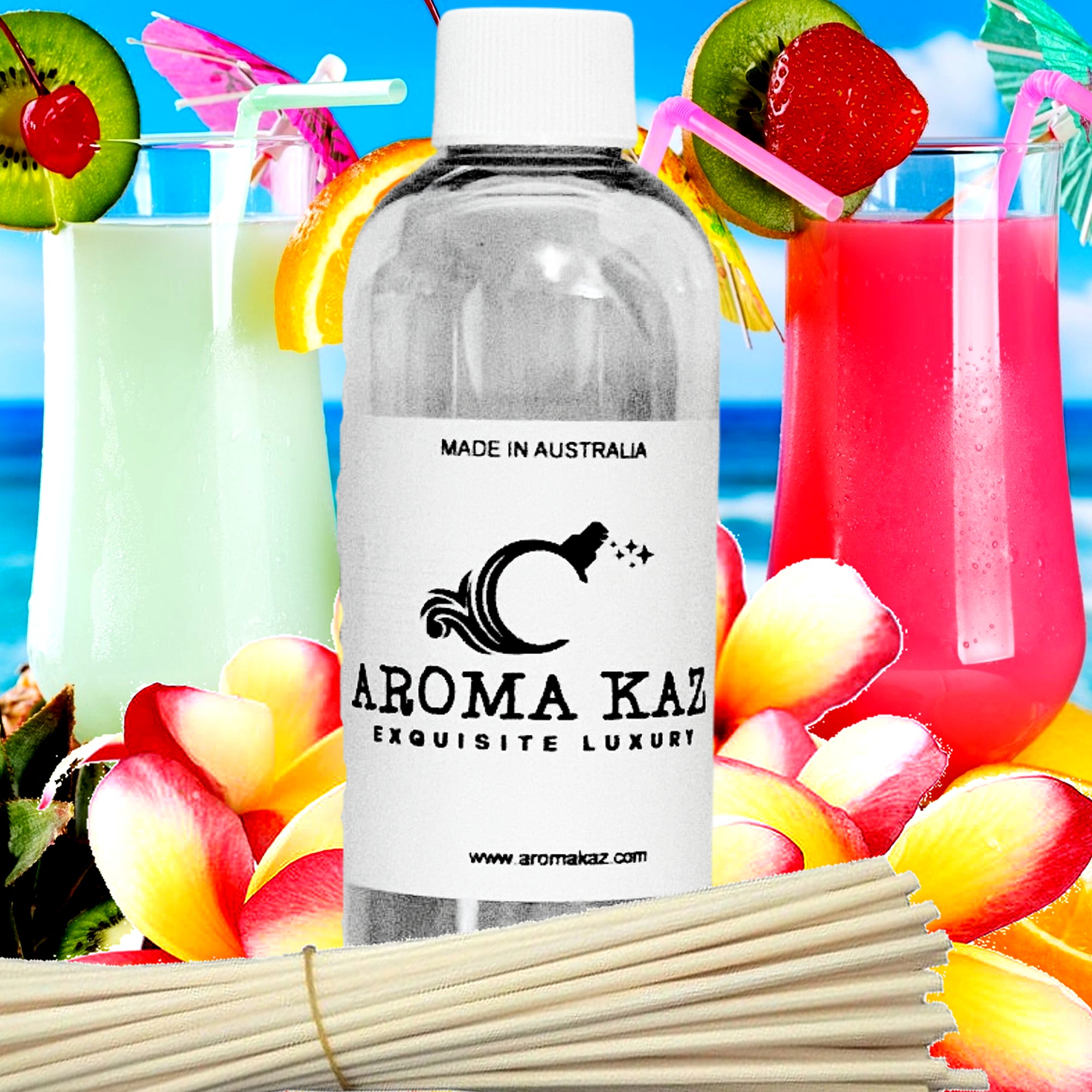 Tahitian Frangipani Diffuser Fragrance Oil with Reeds – Vegan Cruelty-Free Home Aroma