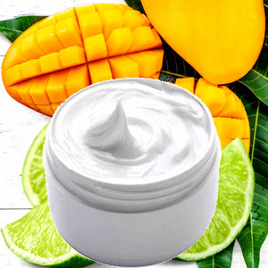 Thai Lime & Mango Hydrating vegan body and hand cream moisturizer. Handmade in Australia, cruelty free, long-lasting fragrance, perfect for all skin types and ideal as a gift for men or women.