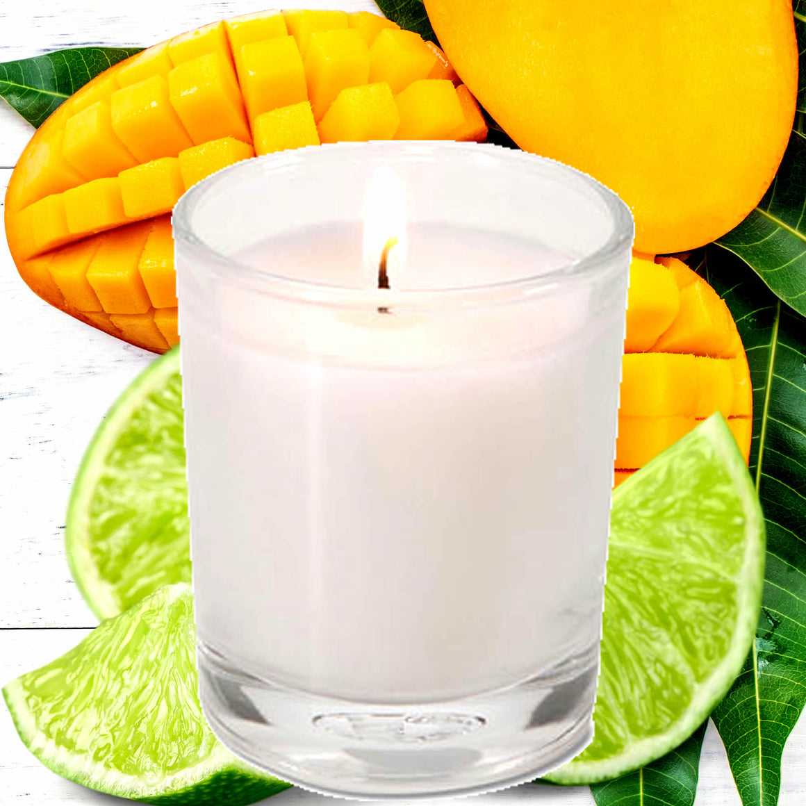 Thai Lime & Mango Eco Soy Votive Candles – Clean Burn, Plant-Based, Vegan & Pet Safe