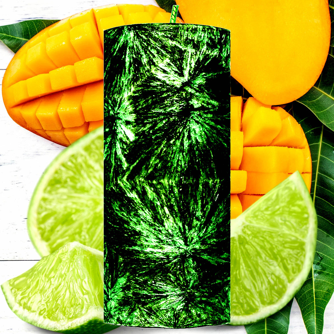 Thai Lime & Mango Pillar Candle – Plant-Based, Eco-Friendly, Vegan, Cruelty Free