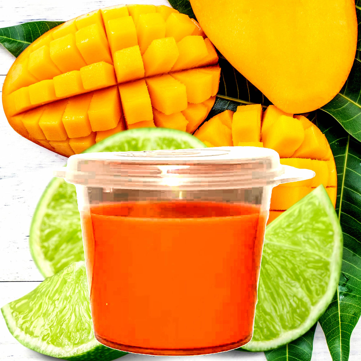 Thai Lime & Mango Soy Candle Melt Shot Pots – Plant-Based, Vegan, Cruelty-Free, Hand-Poured