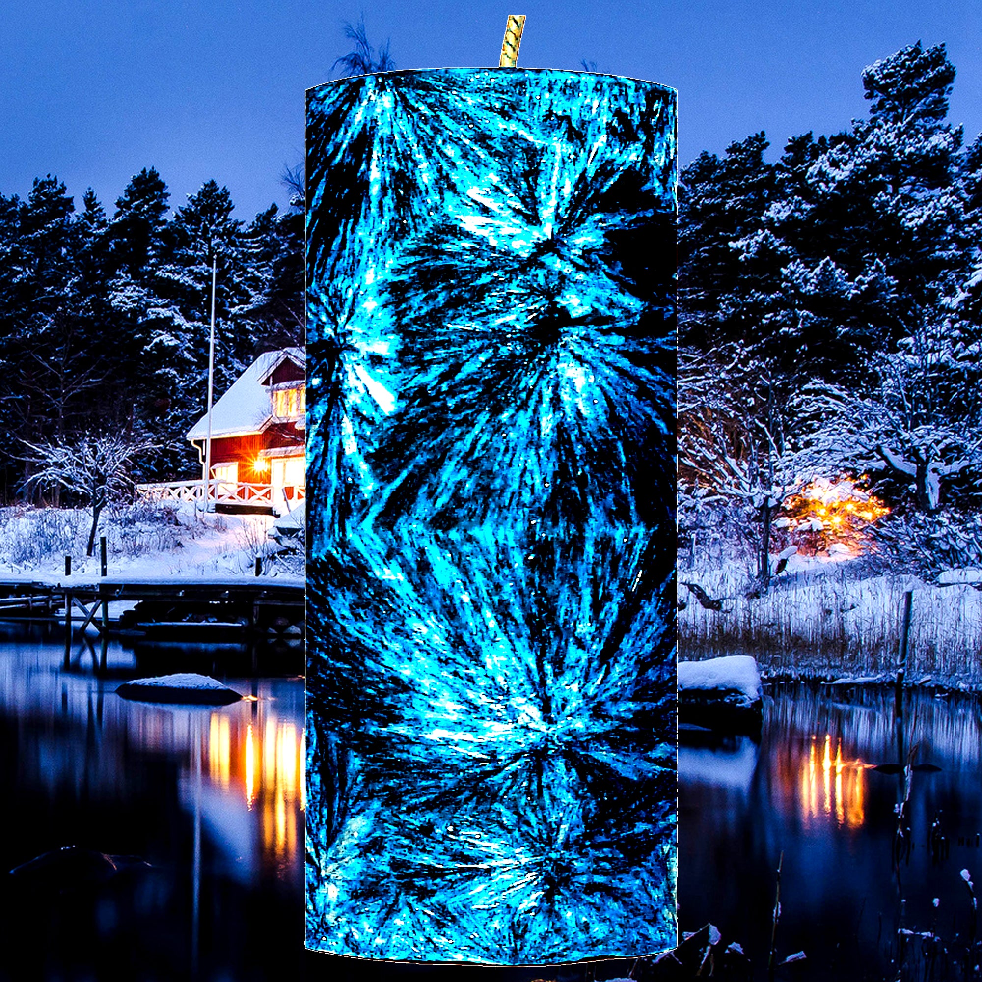 Tobacco Pines Pillar Candle – Plant-Based, Eco-Friendly, Vegan, Cruelty Free