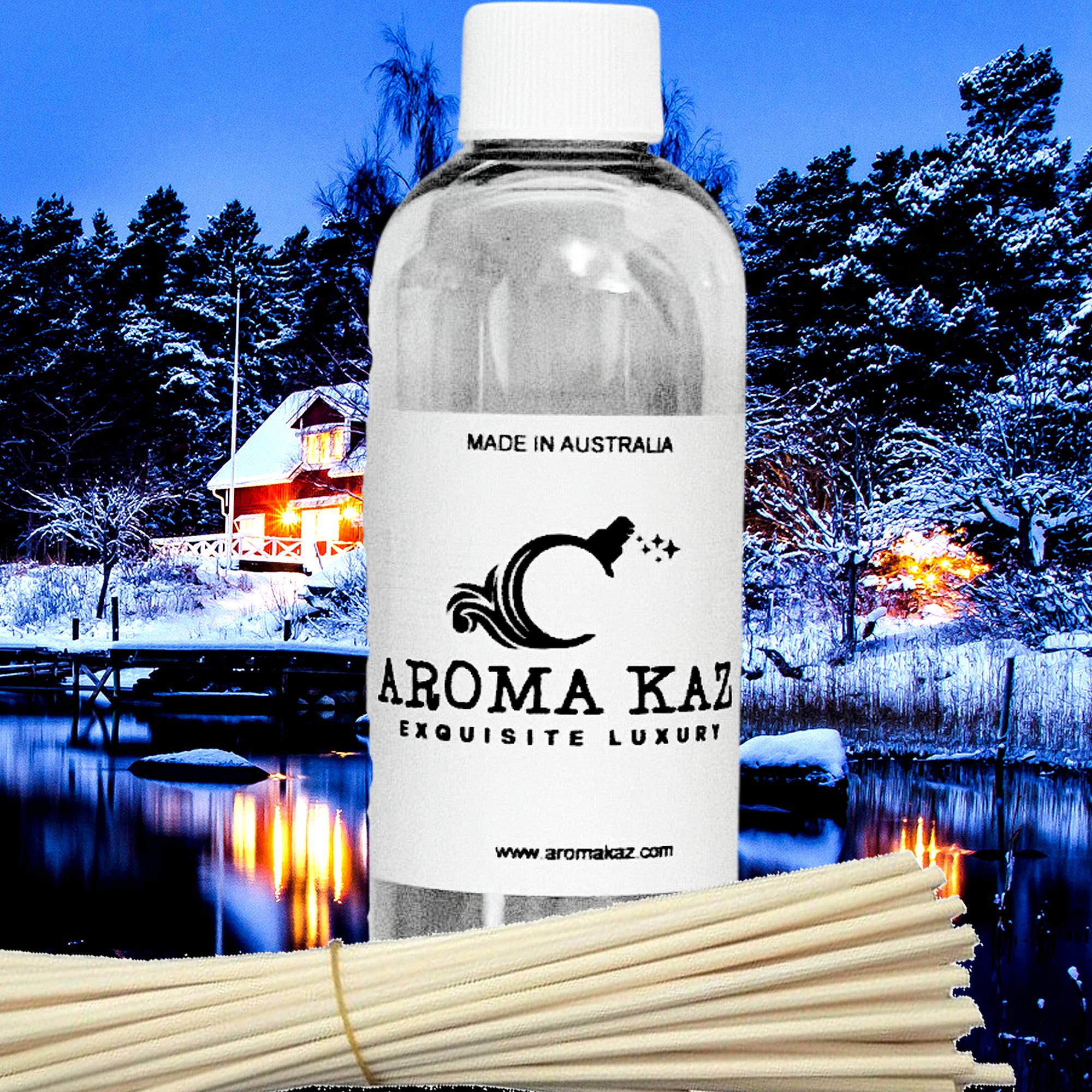 Tobacco Pines Diffuser Fragrance Oil with Reeds – Vegan Cruelty-Free Home Aroma