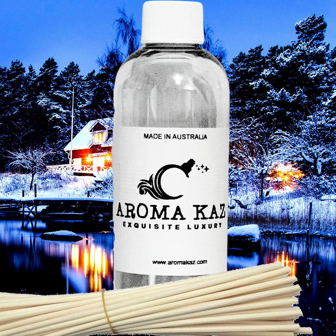 Tobacco Pines Diffuser Fragrance Oil with Reeds – Vegan Cruelty-Free Home Aroma