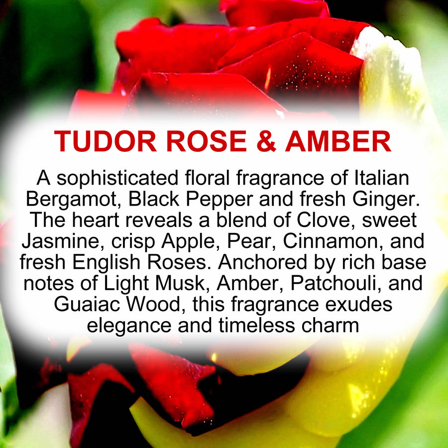 Tudor Rose & Amber Car Air Freshener Spray – Plant-Based, Vegan, Cruelty-Free & Pet Safe