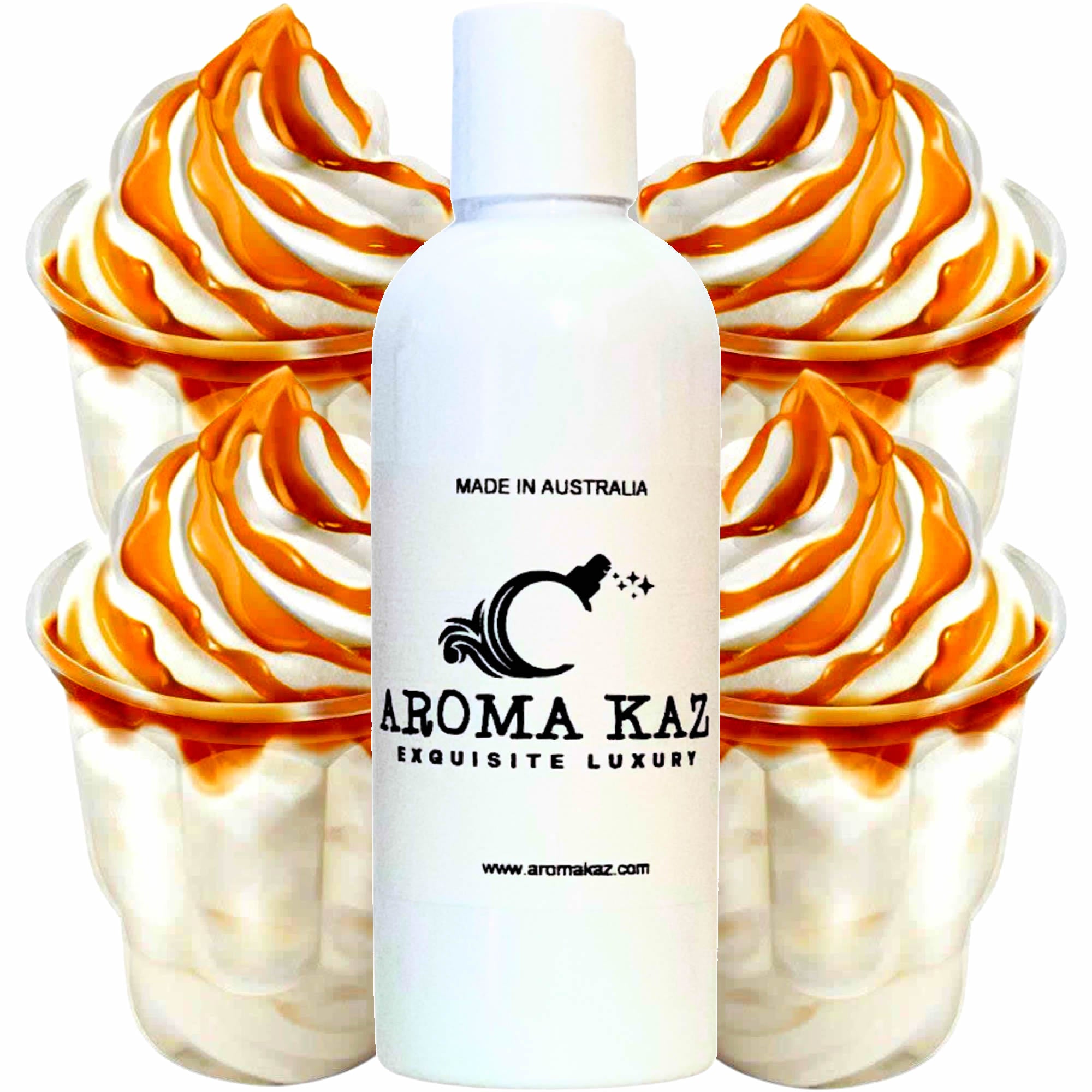 Vanilla Caramel Body Massage Oil – vegan, cruelty-free, plant-based hydrating oil with creamy vanilla and rich buttery caramel, handmade in Australia.