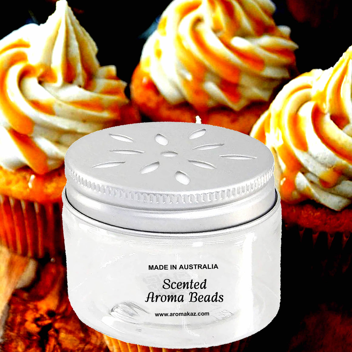 Vanilla Caramel Cupcakes Air Freshener Aroma Beads - Room, Car, Pantry, Pet Areas, Linen