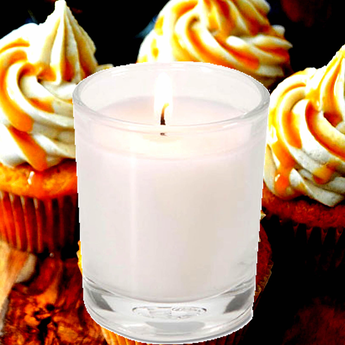 Vanilla Caramel Cupcakes Eco Soy Votive Candles – Clean Burn, Plant-Based, Vegan & Pet Safe