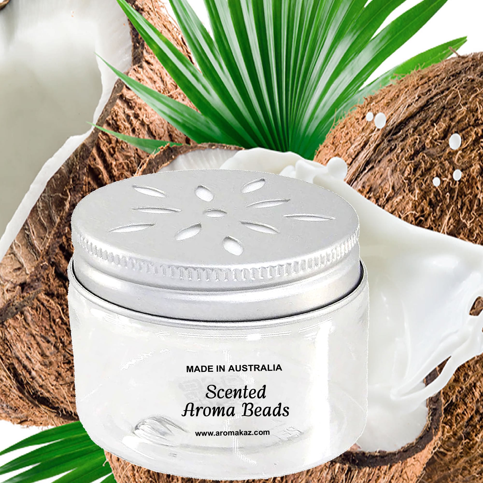 Vanilla Coconut Air Freshener Aroma Beads - Room, Car, Pantry, Pet Areas, Linen