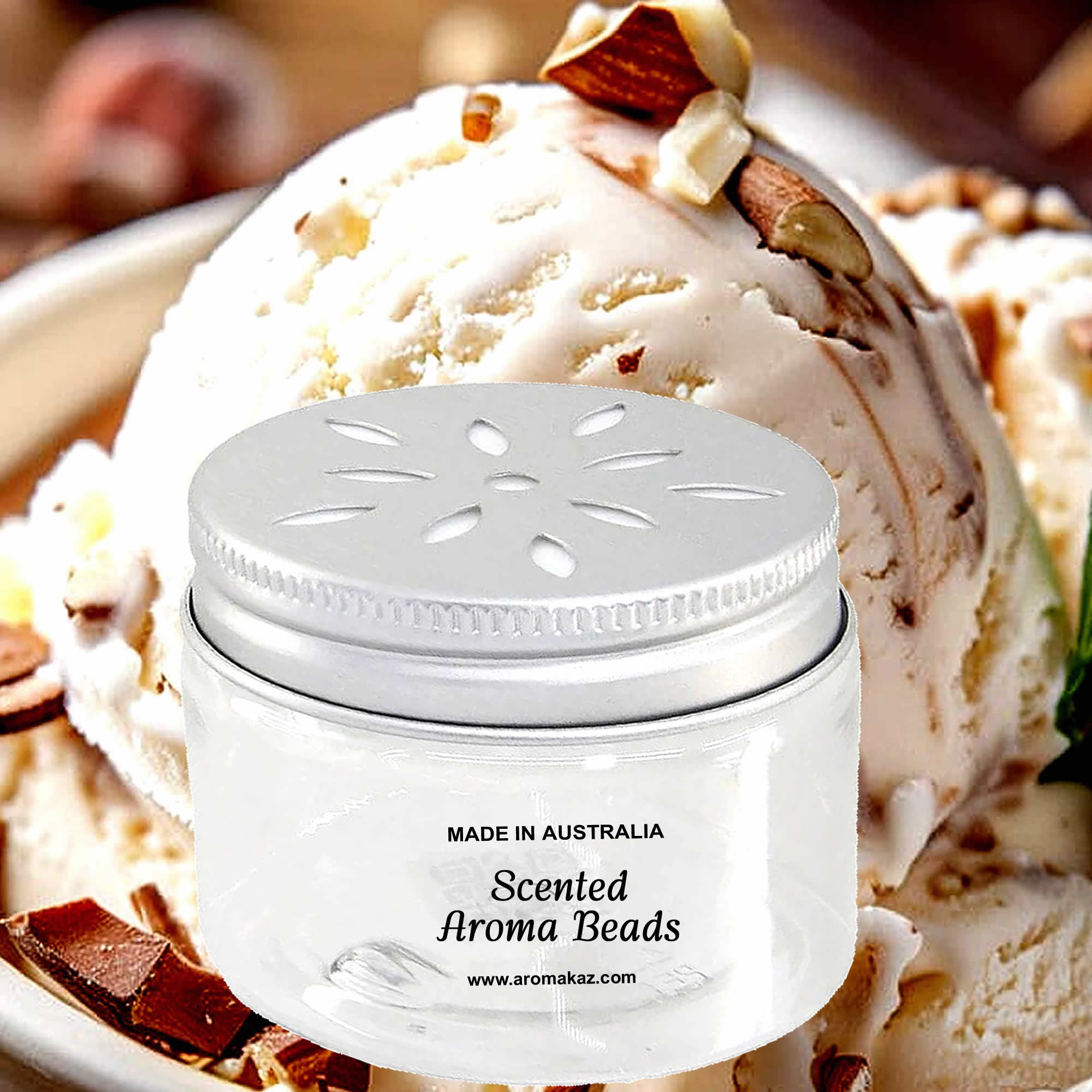 Vanilla Hazelnut Air Freshener Aroma Beads - Room, Car, Pantry, Pet Areas, Linen