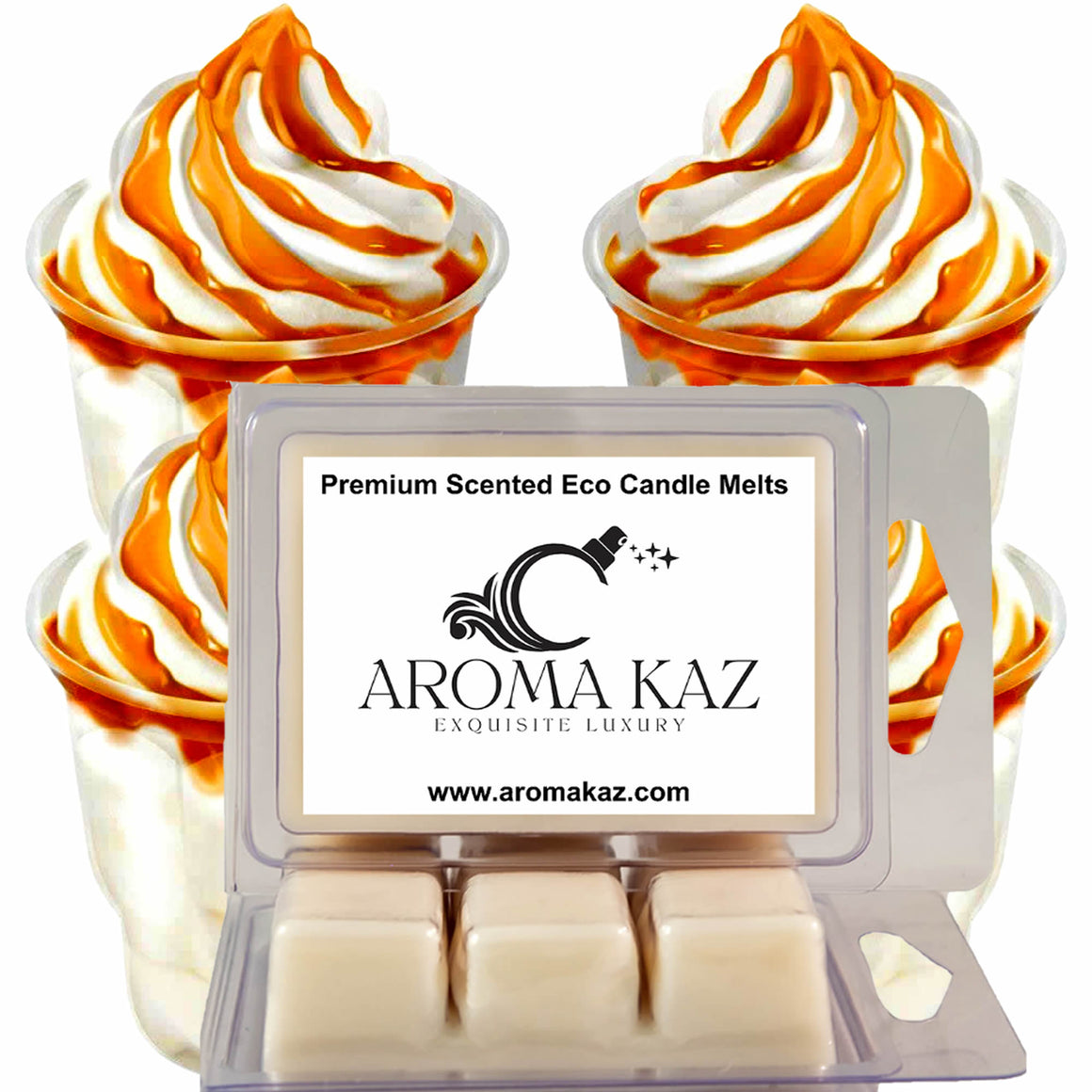 Vanilla Caramel Soy Wax Melts – Hand-Poured, Plant-Based & Vegan