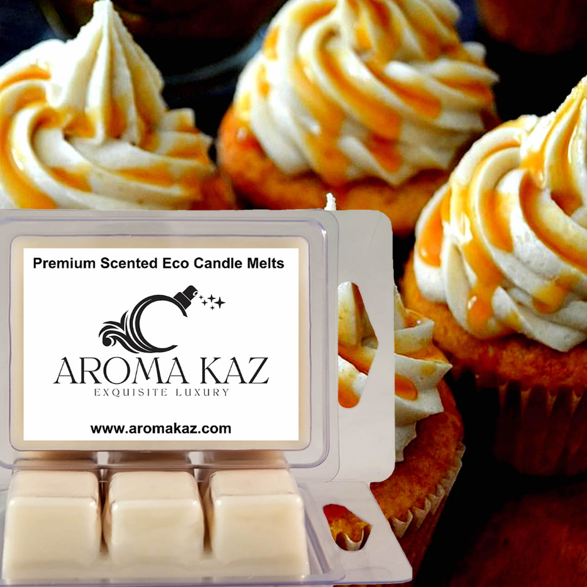 Vanilla Caramel Cupcakes Eco Soy Candle Wax Melts Clam Packs