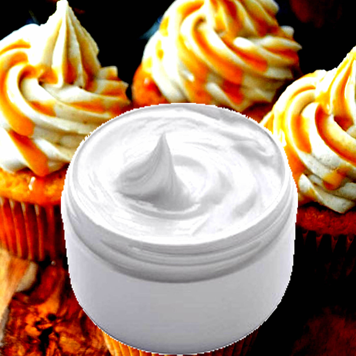 Vanilla Caramel Cupcakes Hydrating vegan body and hand cream moisturizer. Handmade in Australia, cruelty free, long-lasting fragrance, perfect for all skin types and ideal as a gift for men or women.