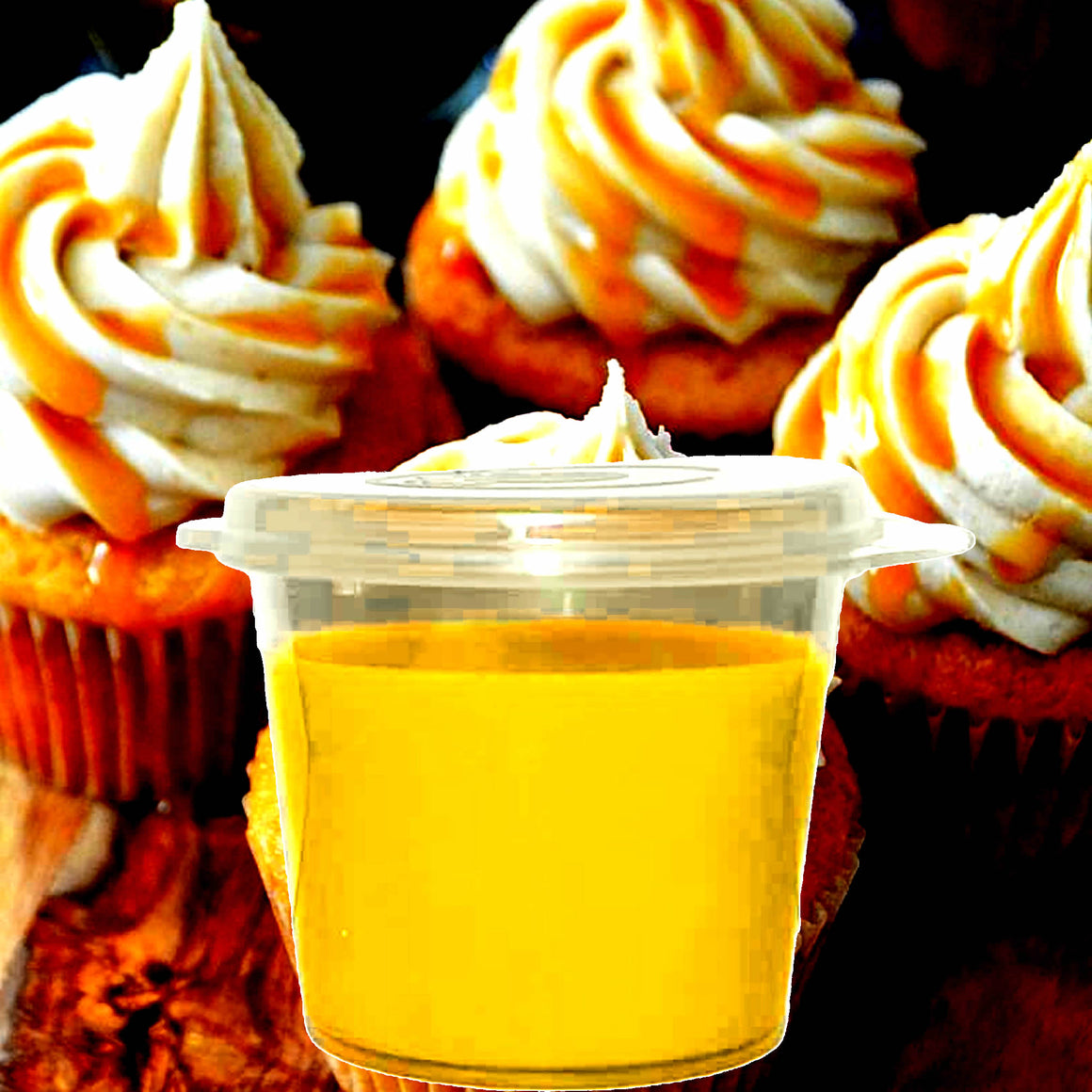 Vanilla Caramel Cupcakes Soy Candle Melt Shot Pots – Plant-Based, Vegan, Cruelty-Free, Hand-Poured