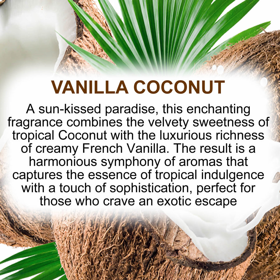 Vanilla Coconut Soy Candle Melt Shot Pots – Plant-Based, Vegan, Cruelty-Free, Hand-Poured