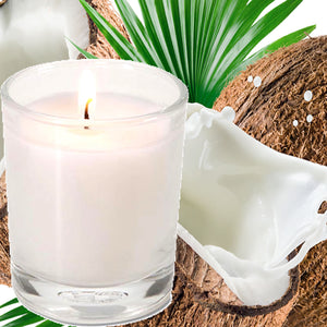 Vanilla Coconut Scented Eco Soy Votive Candles Hand Poured