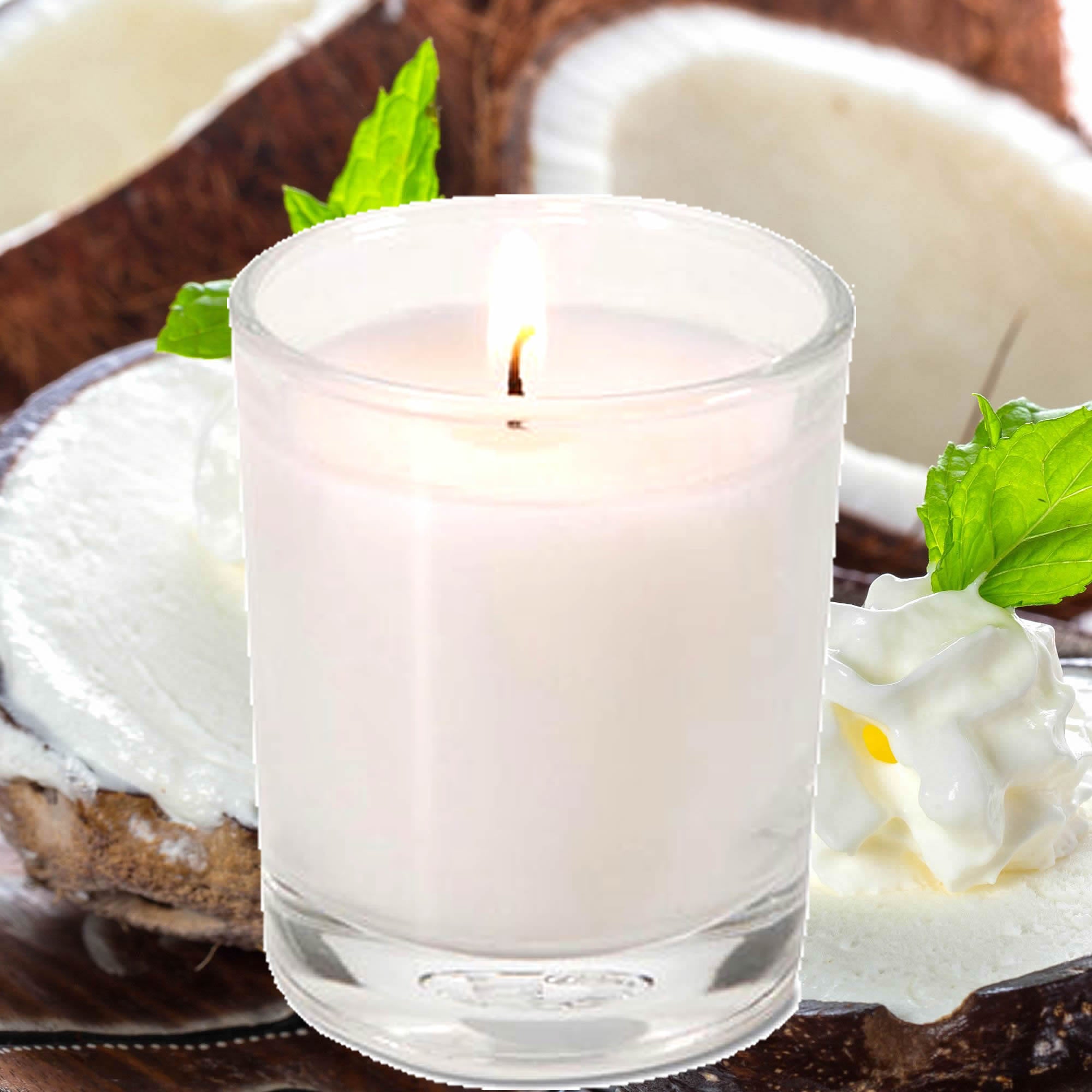 Vanilla Coconut Eco Soy Votive Candles – Clean Burn, Plant-Based, Vegan & Pet Safe