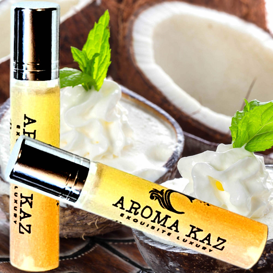 Vanilla Coconut Roll-On Perfume Plant-Based Vegan Cruelty Free