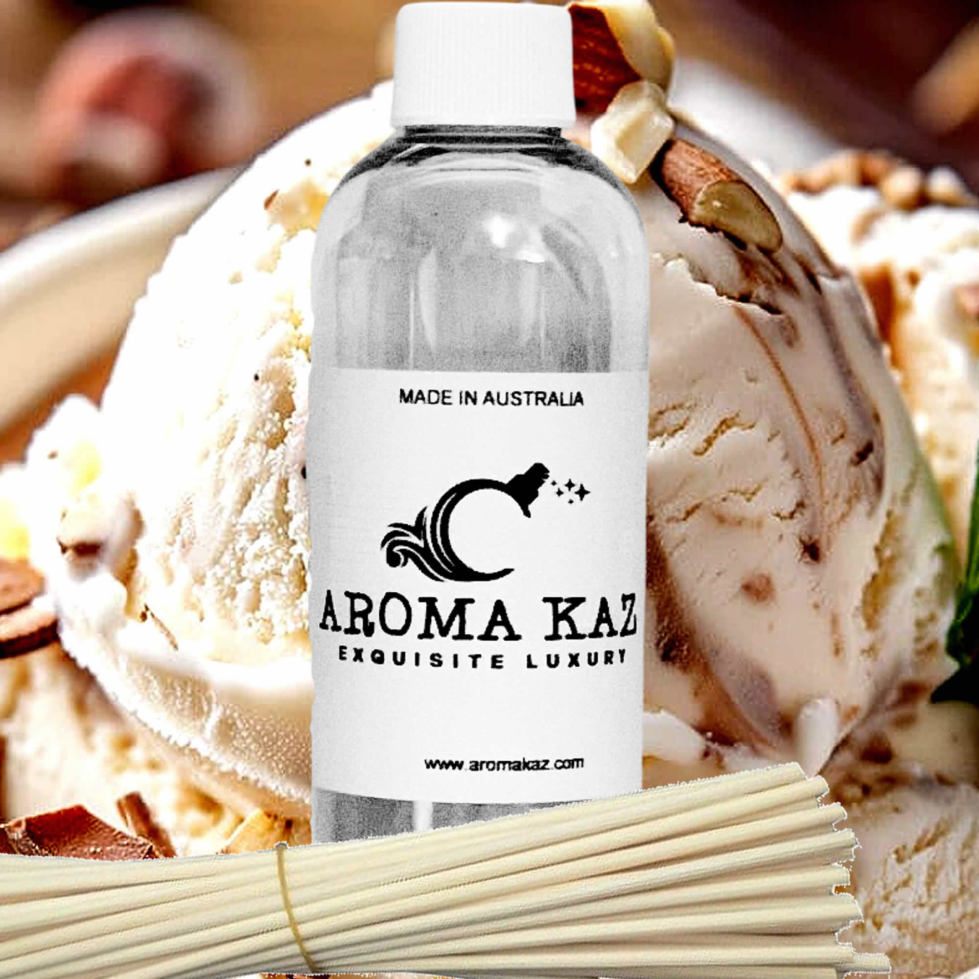 Vanilla Hazelnut Diffuser Fragrance Oil with Reeds – Vegan Cruelty-Free Home Aroma