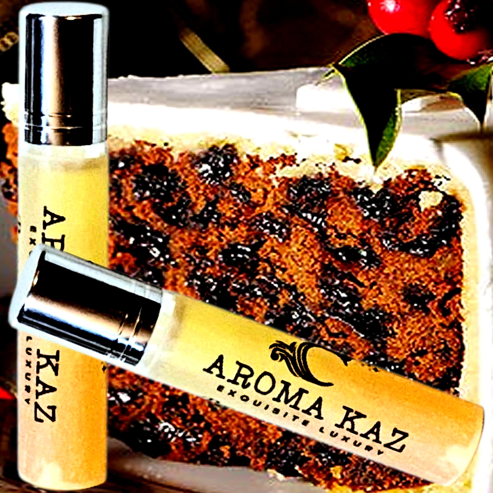 Vanilla Iced Christmas Cake Roll-On Perfume Plant-Based Vegan Cruelty Free