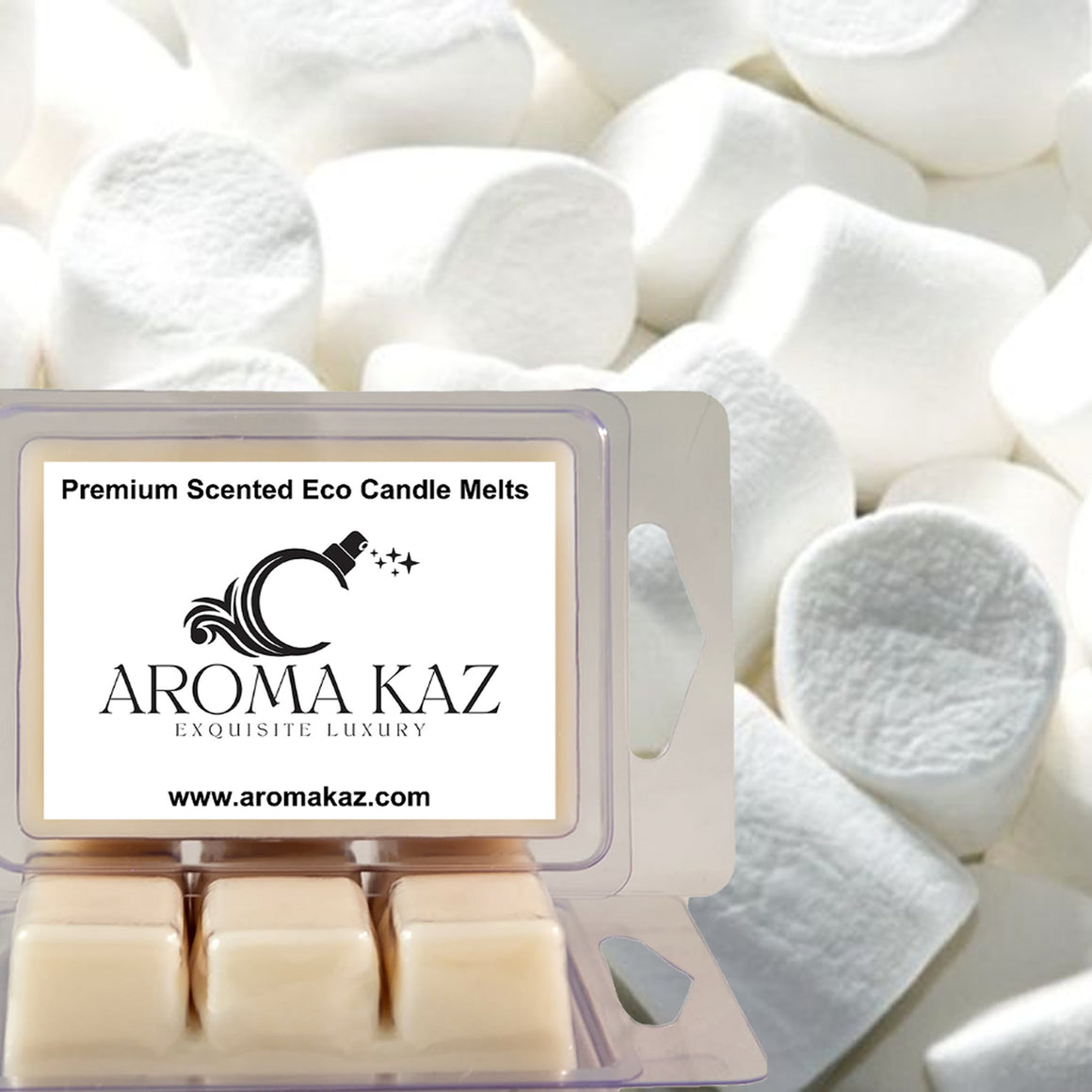 Vanilla Marshmallows Eco Soy Candle Wax Melts Clam Packs