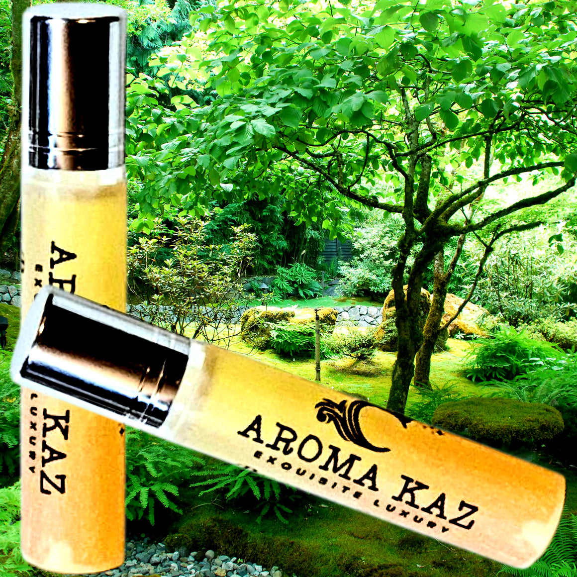 Velvet Moss Fragrance Roll On – vegan, cruelty-free perfume roll on featuring soft earthy moss and warm velvet-like undertones, handmade in Australia.