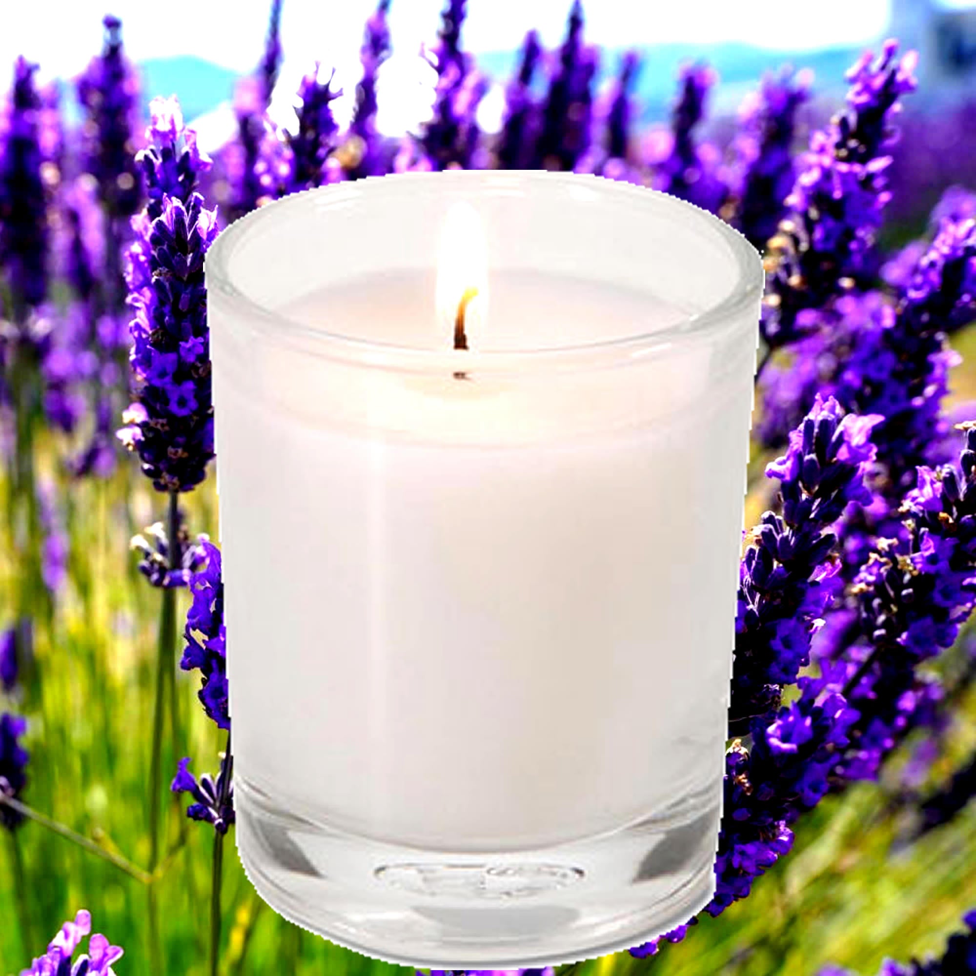 Vetiver & Lavender Eco Soy Votive Candles – Clean Burn, Plant-Based, Vegan & Pet Safe