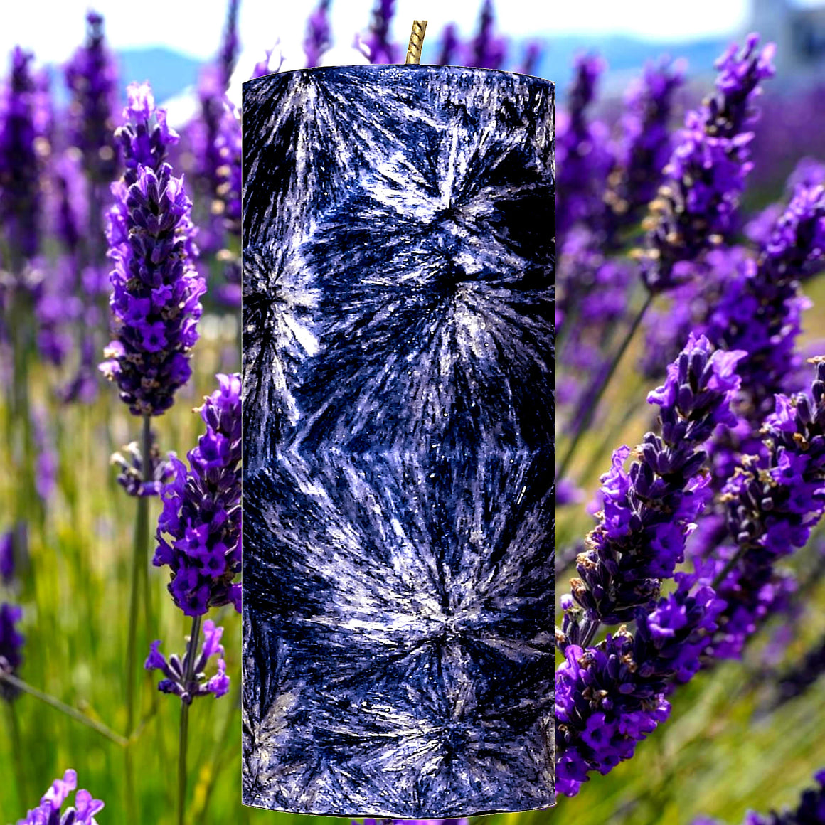 Vetiver & Lavender Pillar Candle – Plant-Based, Eco-Friendly, Vegan, Cruelty Free
