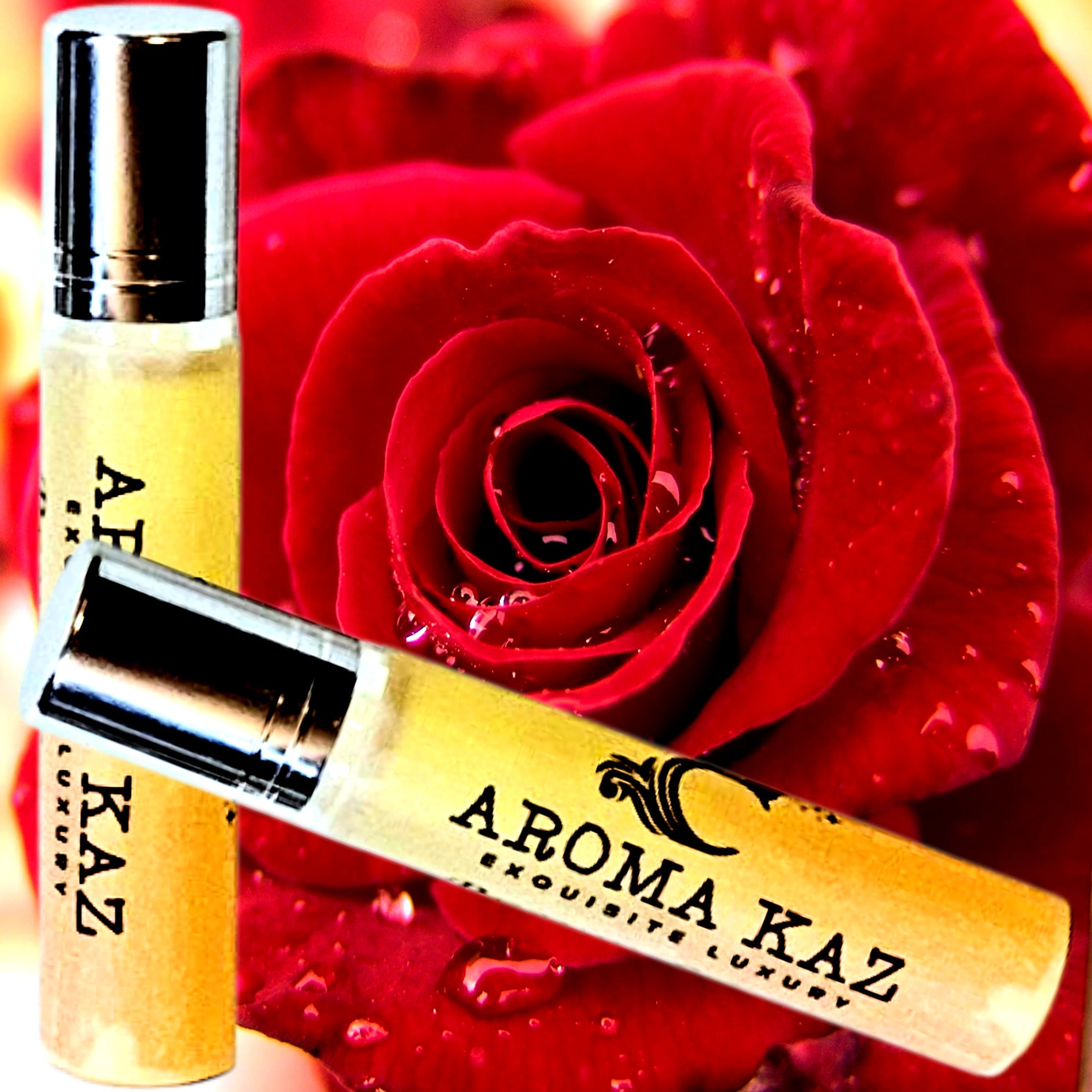 Victorian Rose Fragrance Roll On – vegan, cruelty-free perfume roll on featuring elegant classic roses, handmade in Australia.