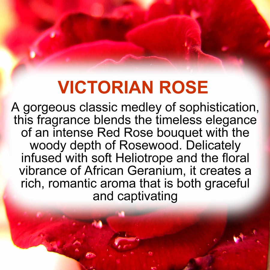 Victorian Rose Body Spray Mist – vegan, cruelty-free body spray featuring elegant classic roses, handmade in Australia.