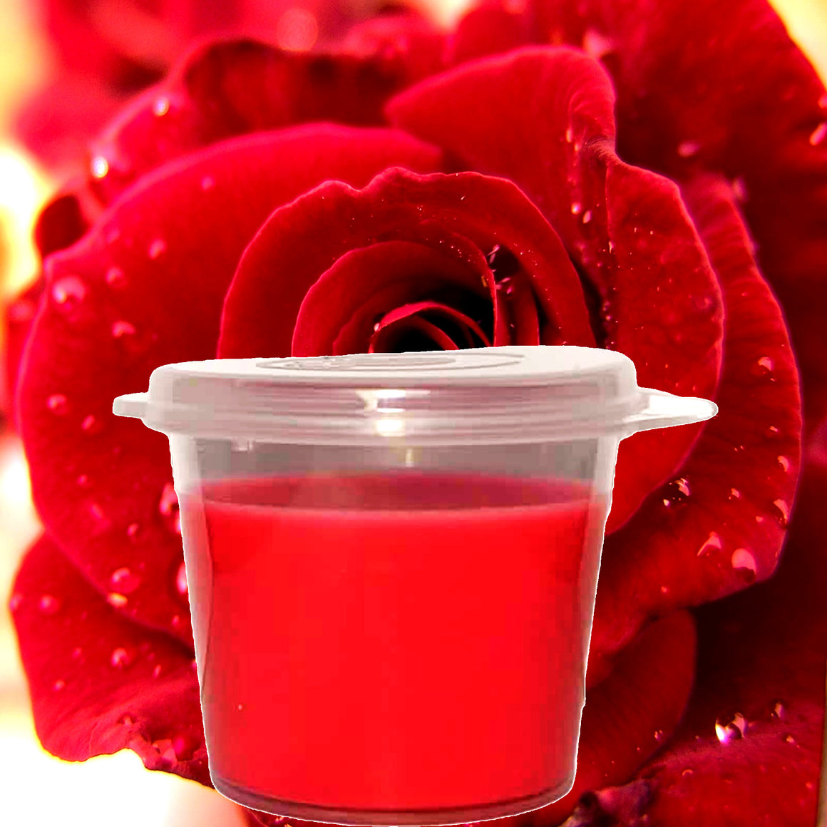 Victorian Rose Soy Candle Melt Shot Pots – Plant-Based, Vegan, Cruelty-Free, Hand-Poured