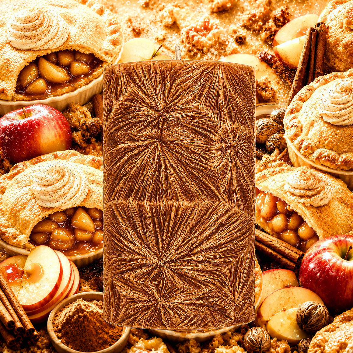 Warm Apple Pie Pillar Candle