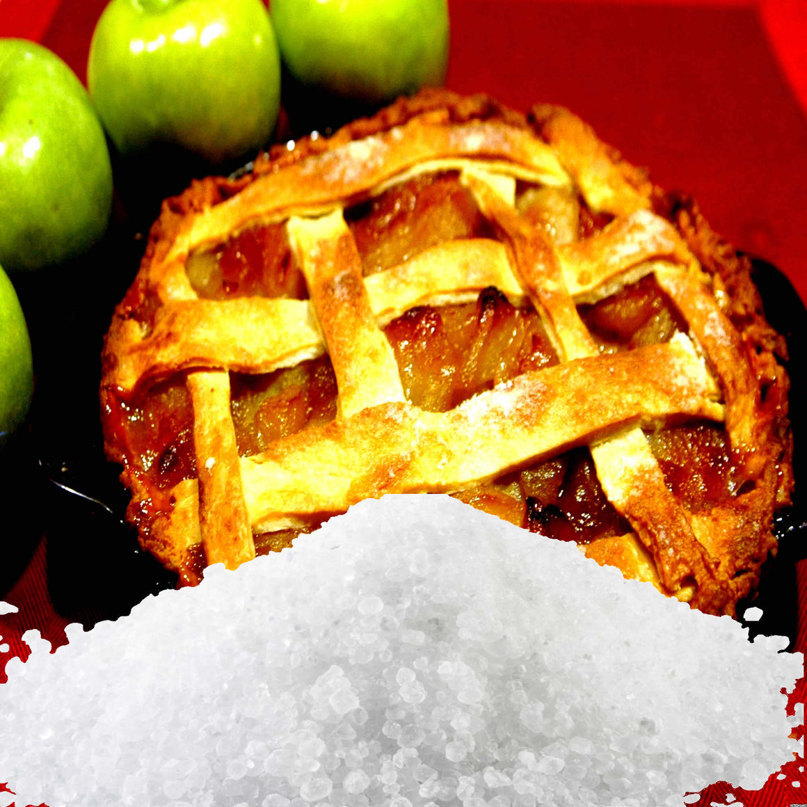 Warm Apple Pie Vegan bath salts and bath soak crystals, cruelty-free and made in Australia. Highly scented, suitable for women and men. Perfect relaxation gift for him or her.