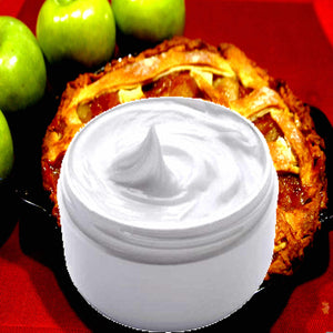 Warm Apple Pie Hydrating vegan body and hand cream moisturizer. Handmade in Australia, cruelty free, long-lasting fragrance, perfect for all skin types and ideal as a gift for men or women.