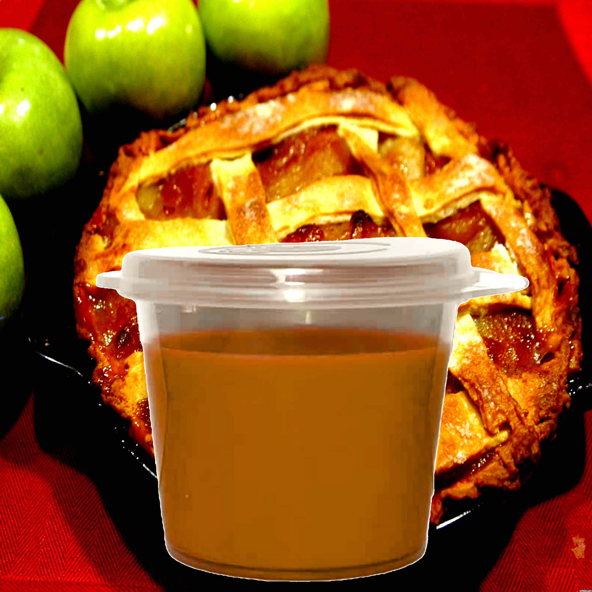 Warm Apple Pie Soy Candle Melt Shot Pots – Plant-Based, Vegan, Cruelty-Free, Hand-Poured