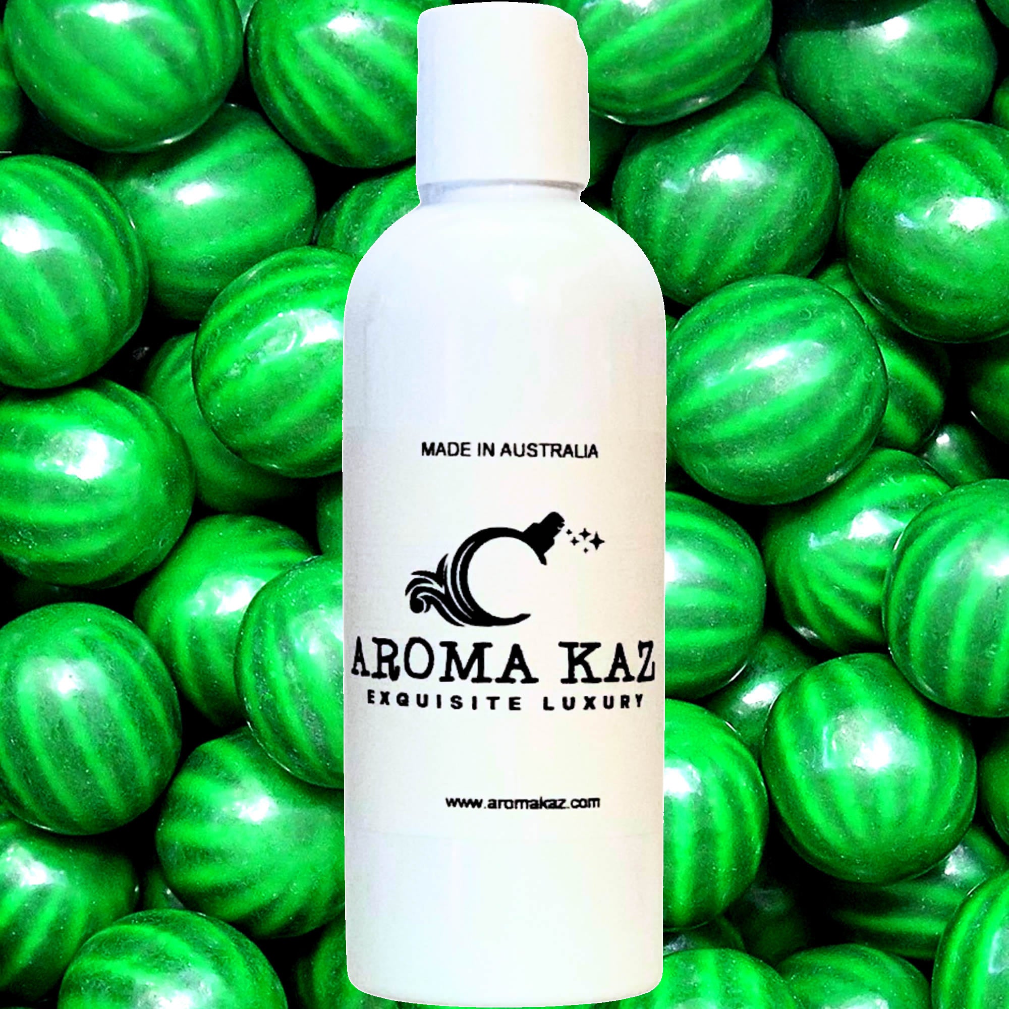 Watermelon Bubblegum Body Massage Oil – vegan, cruelty-free, plant-based hydrating oil with juicy watermelon and sweet bubblegum candy notes, handmade in Australia.