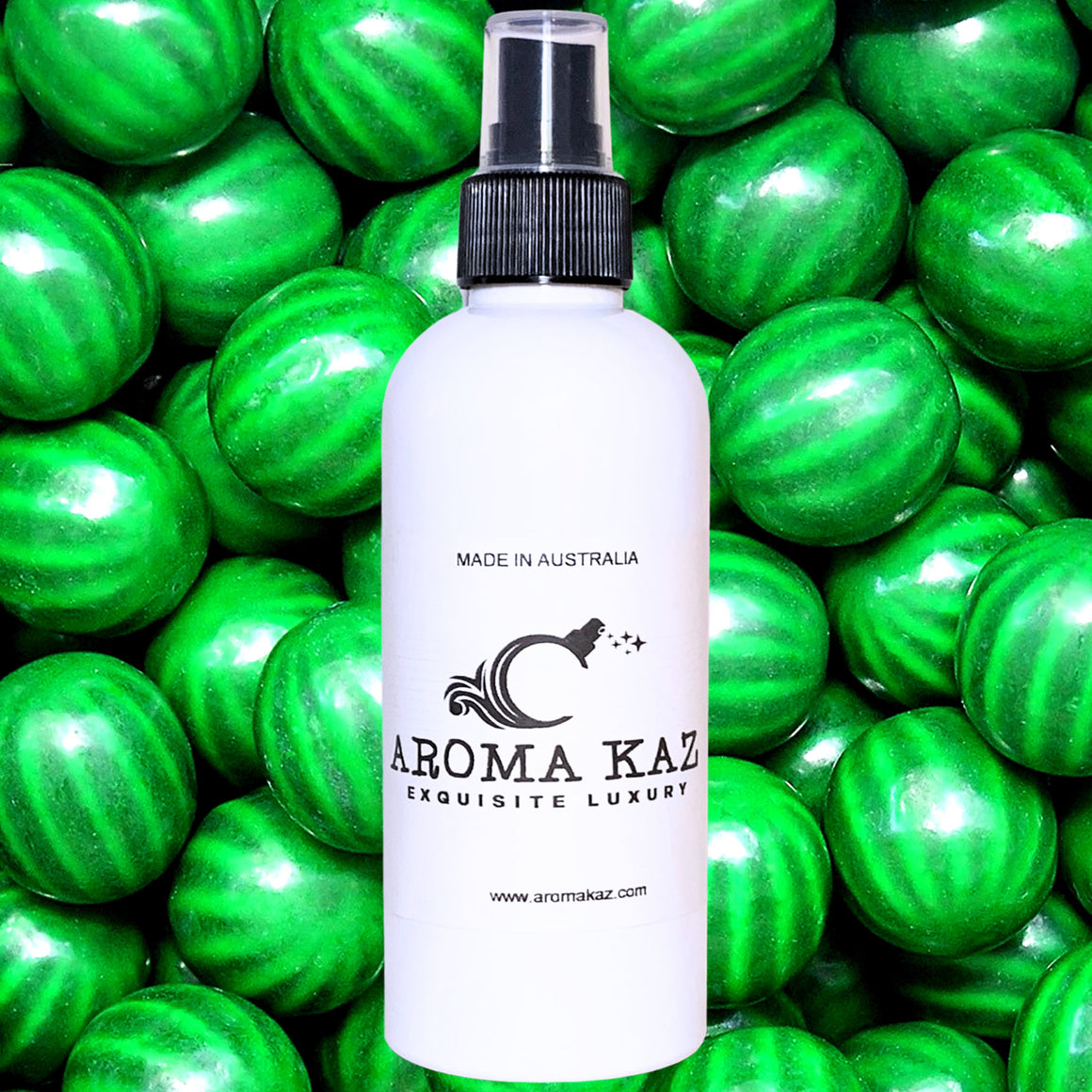 Watermelon Bubblegum Car Air Freshener Spray Deodoriser – eco-friendly, vegan, cruelty-free handmade featuring juicy watermelon and sweet bubblegum candy notes, handmade in Australia.