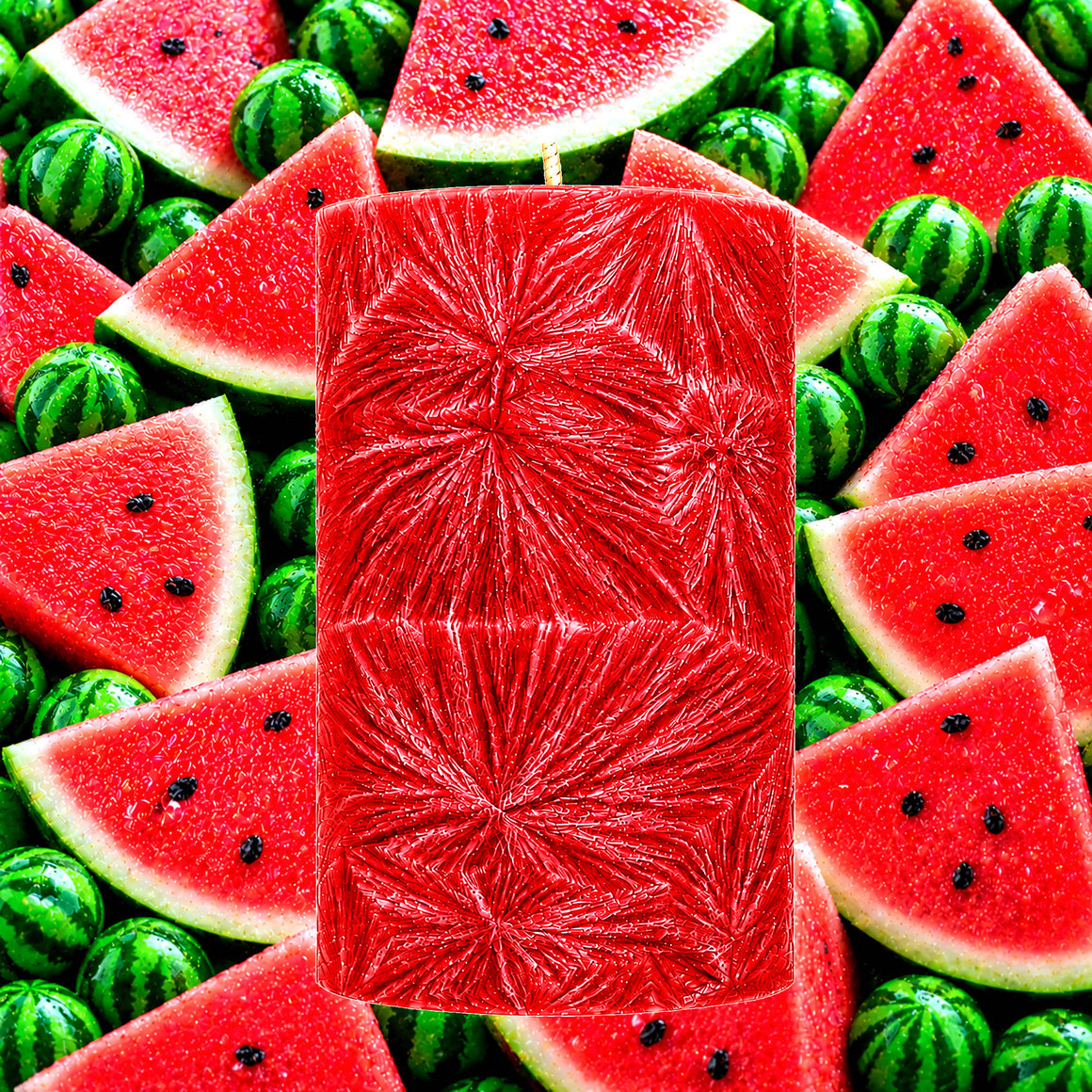 Watermelon Bubblegum Pillar Candle