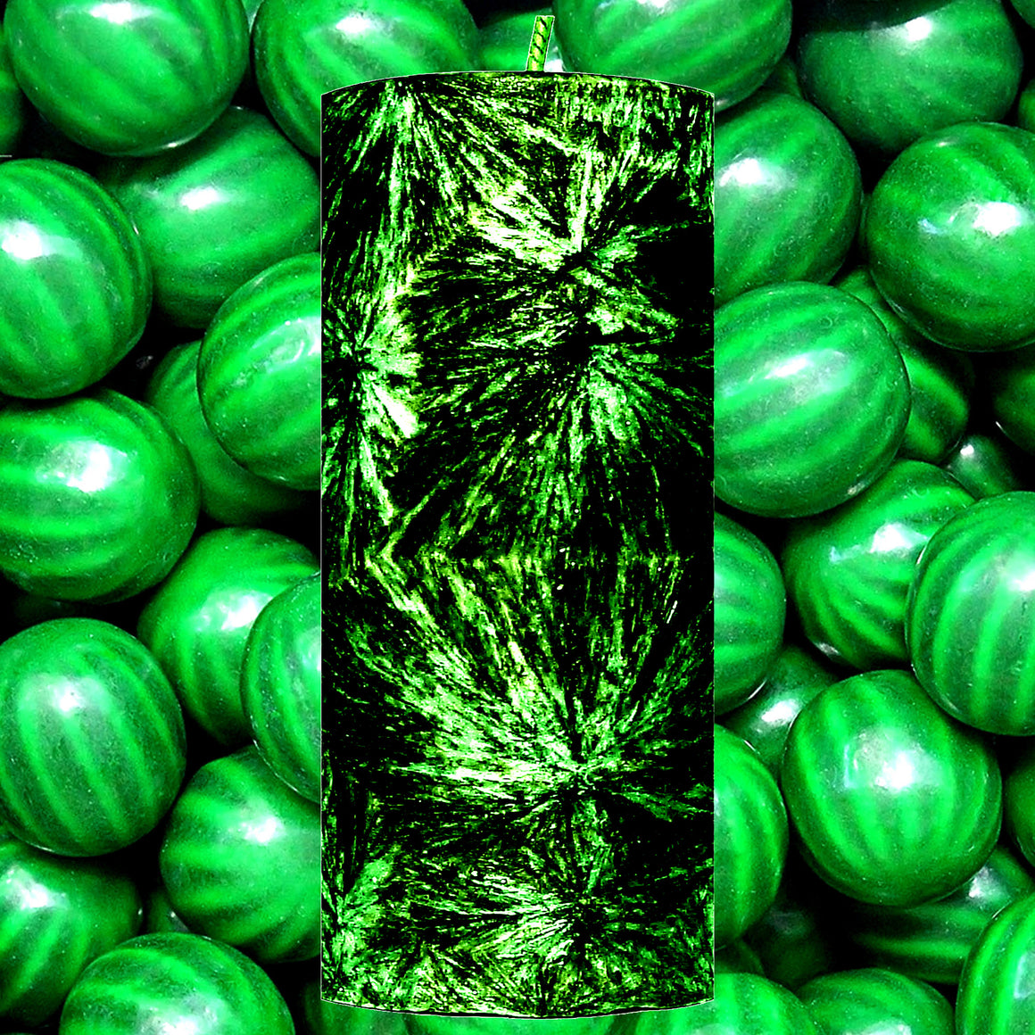 Watermelon Bubblegum Pillar Candle – Plant-Based, Eco-Friendly, Vegan, Cruelty Free