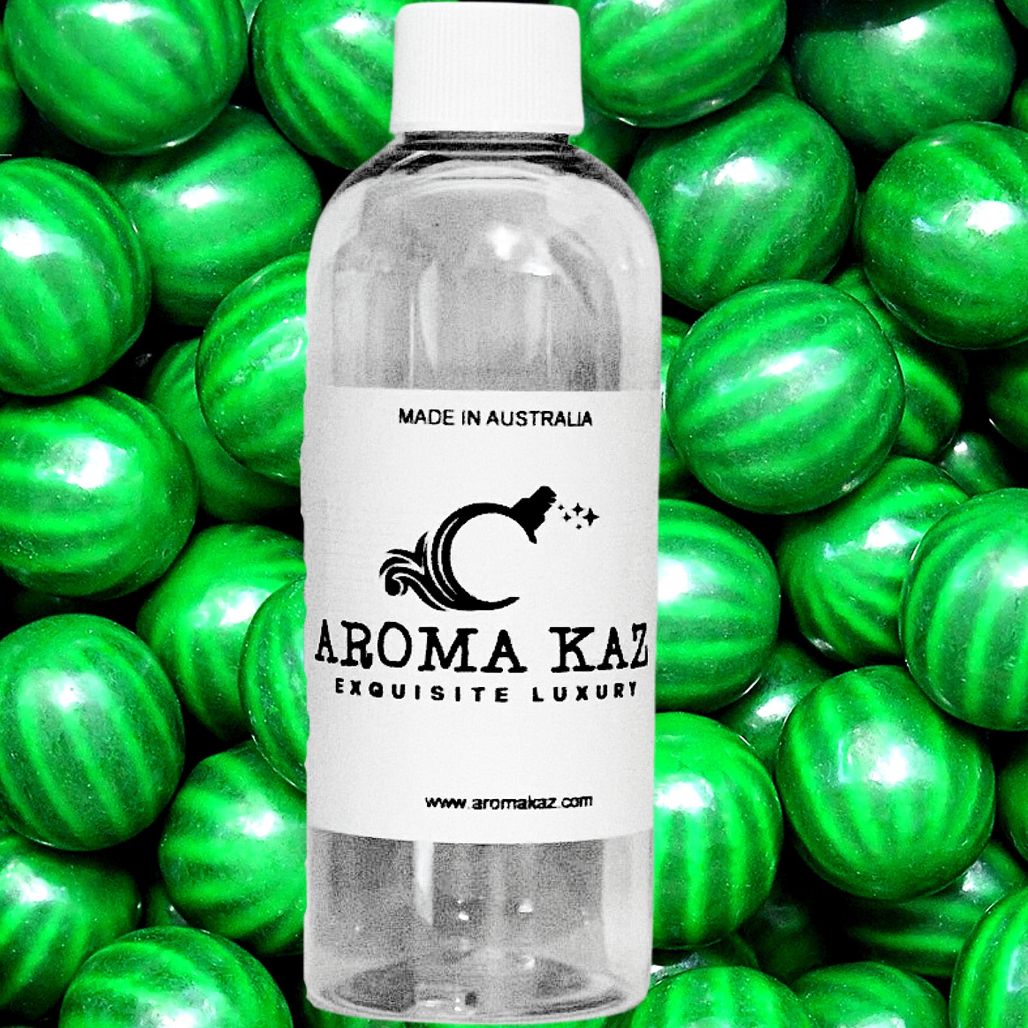 Watermelon Bubblegum fragrance oil for candle making, soap making and perfume blending – vegan, cruelty-free featuring juicy watermelon and sweet bubblegum candy notes, handmade in Australia.