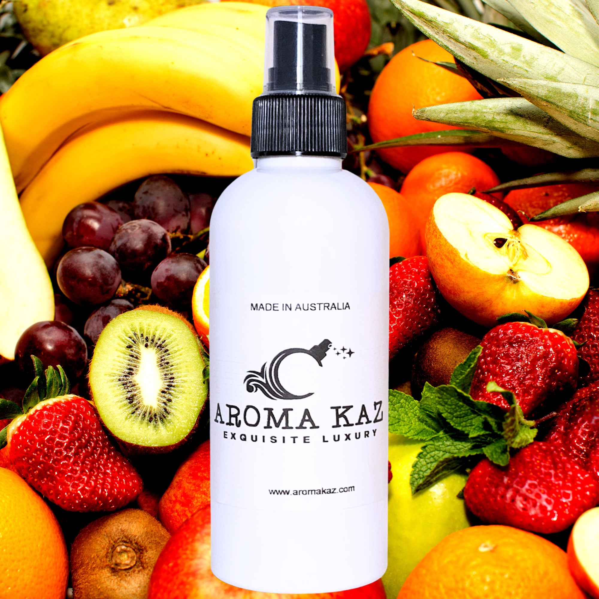 White Floral Nectarines Body Spray Mist – vegan, cruelty-free body spray featuring soft white florals and ripe nectarine sweetness, handmade in Australia.