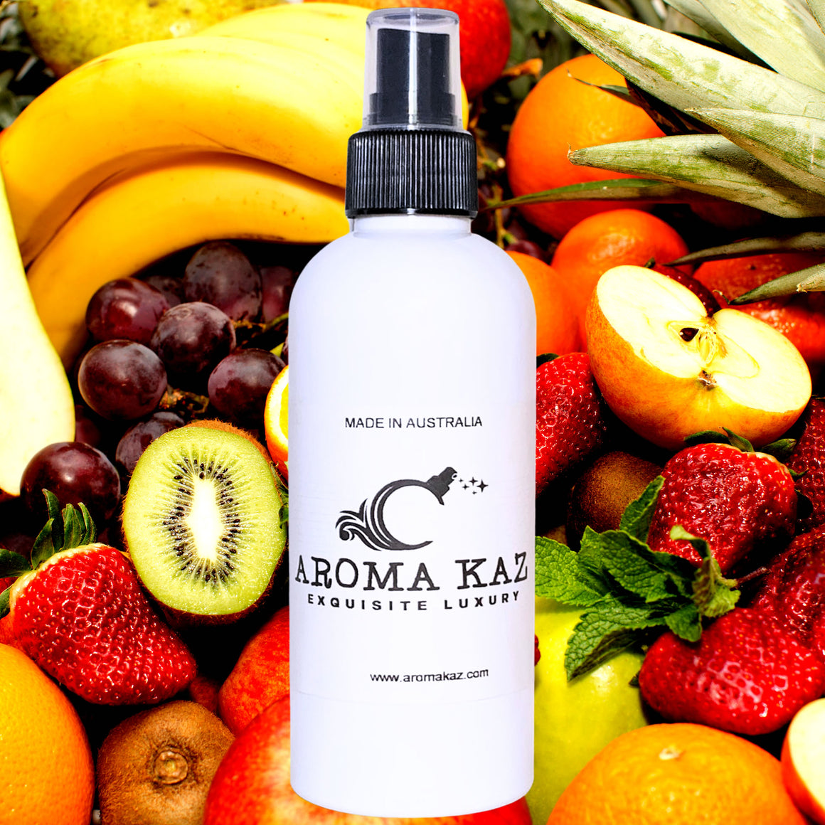 White Floral Nectarines Body Spray Mist – vegan, cruelty-free body spray featuring soft white florals and ripe nectarine sweetness, handmade in Australia.