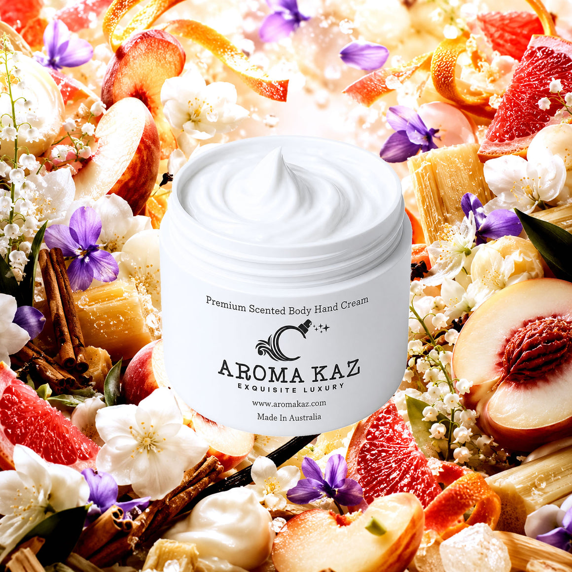 White Floral Nectarines Body & Hand Cream