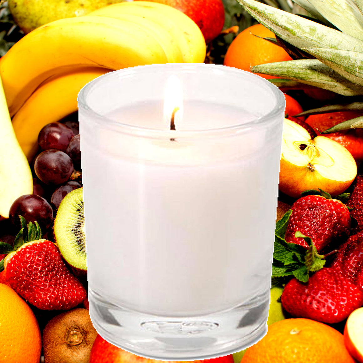 White Floral Nectarines Eco Soy Votive Candles – Clean Burn, Plant-Based, Vegan & Pet Safe